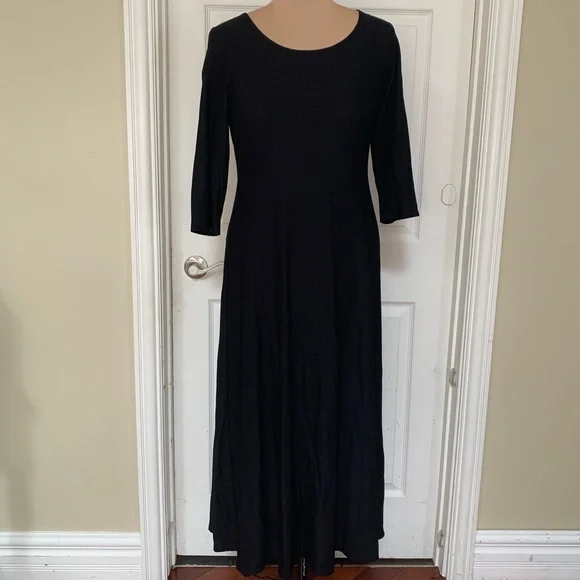 fall chiffon maxi dress Nuichan women's modest maxi dress, long sleeve dress in chiffon fabric